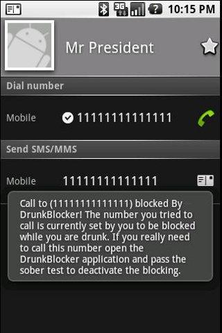 DrunkBlocker Android Communication