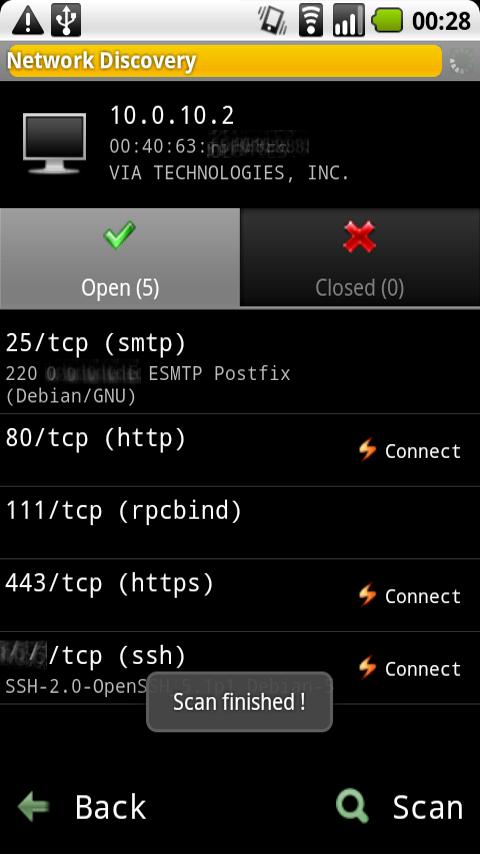 Network Discovery Android Communication