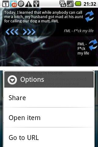 FML F*ck my life widget Android Entertainment
