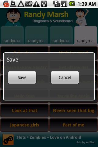 Randy Marsh Soundboard Android Entertainment