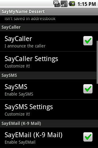SayMyName Android Communication