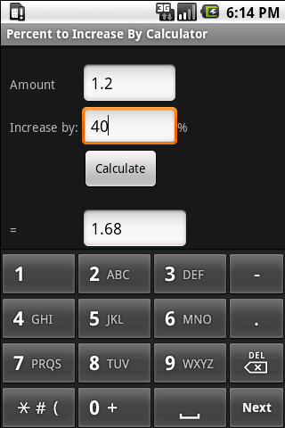 Percent Calculator Android Tools