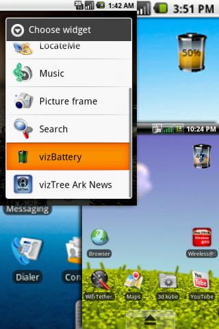 vizBattery Widget Android Tools