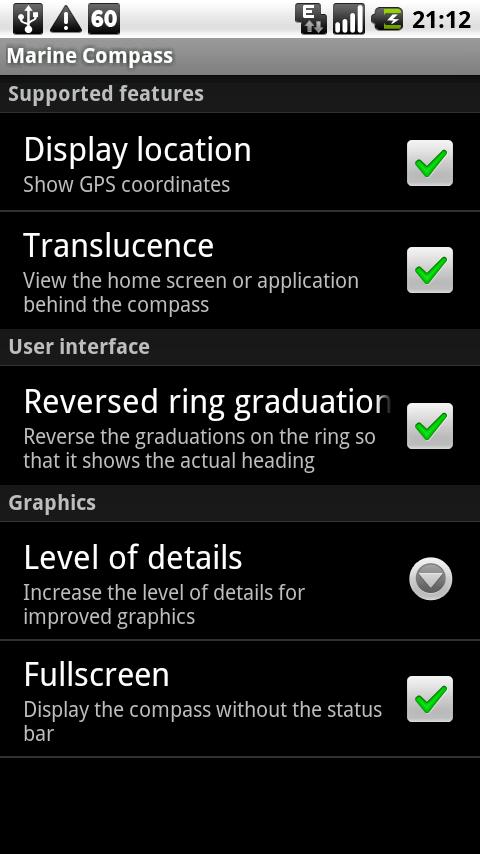 Marine Compass Android Tools