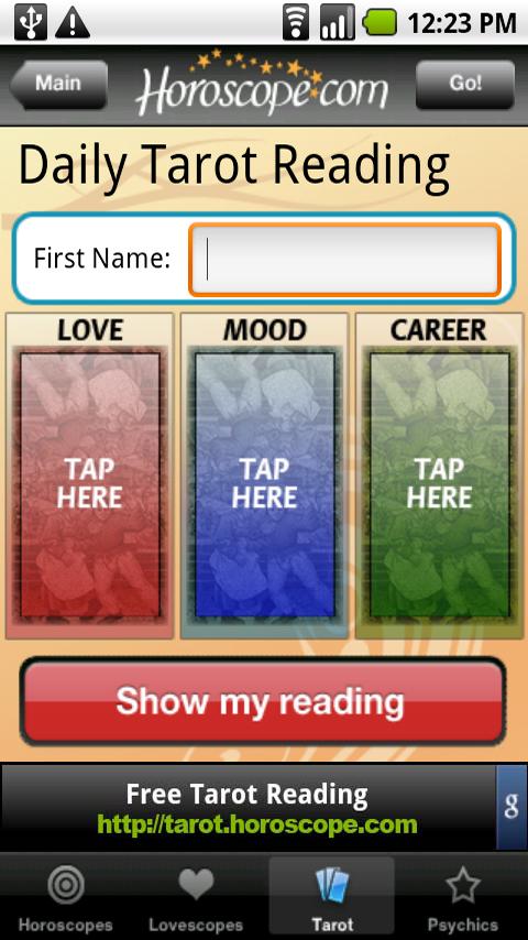 Horoscopes and Tarot Android Entertainment