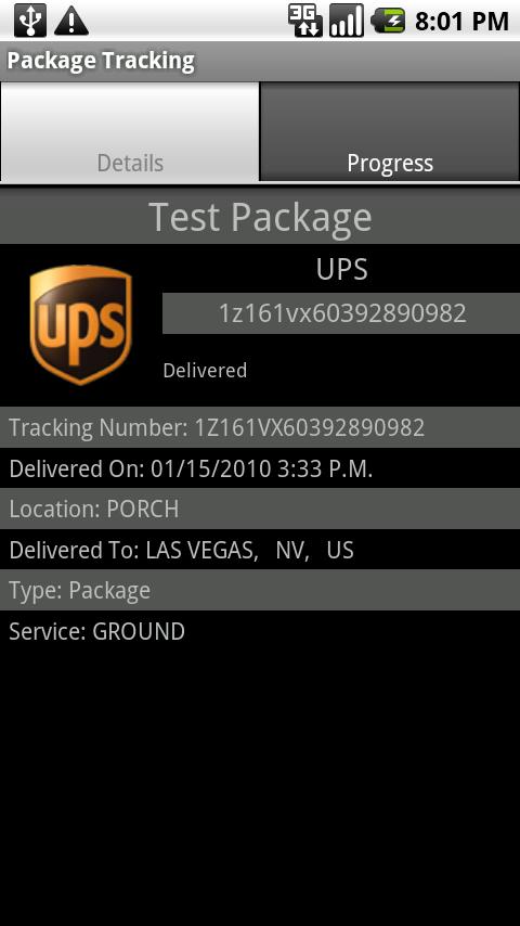 Package Tracking Android Tools