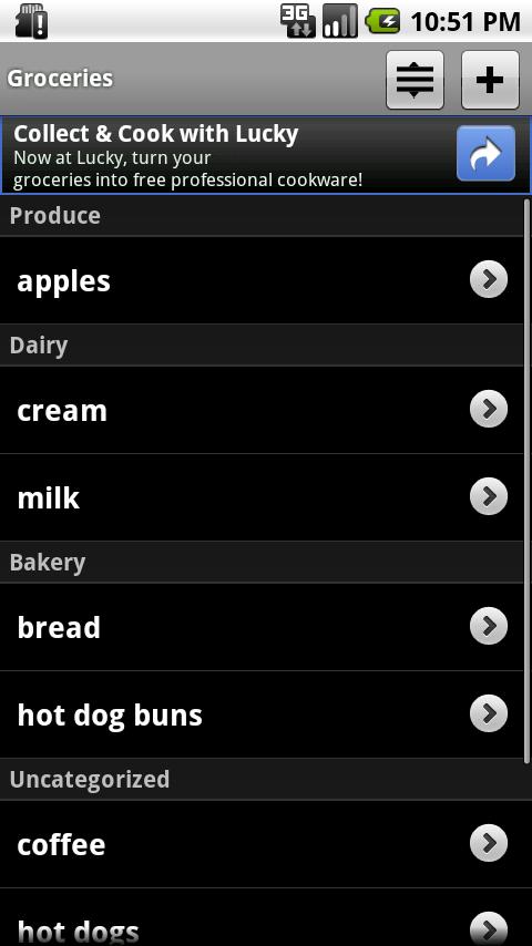 OurGroceries Android Shopping