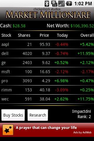 Market Millionaire Classic Android Finance