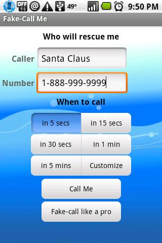 Fake-Call Me – Free Version Android Productivity
