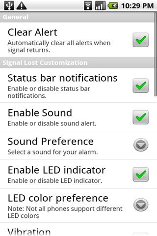 No Signal Alert Android Communication