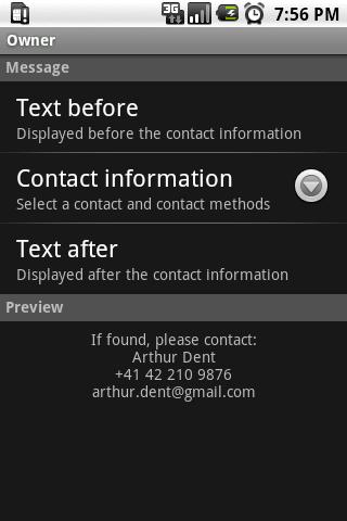 Contact Owner Android Tools
