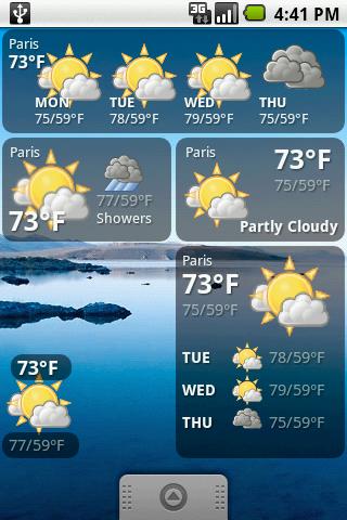 Weather forecast widget v2 Android Weather