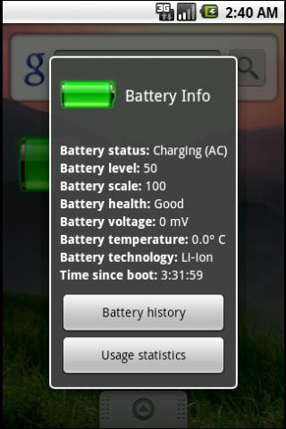 Battery Status – free Android Tools