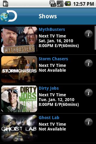 Discovery Channel Android Entertainment