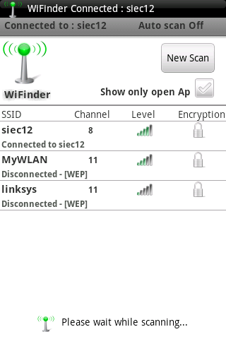 WiFinder Android Communication