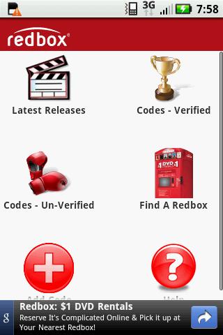 Redbox Free Codes Android Entertainment