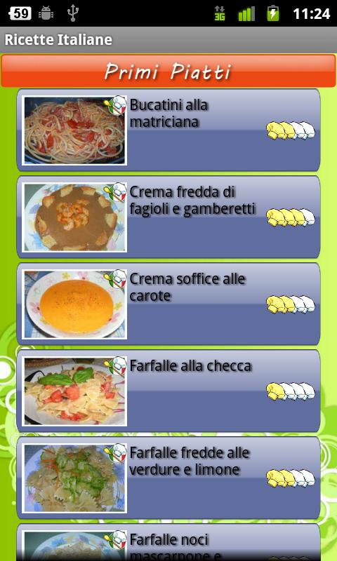 Ricette Italiane Android Lifestyle