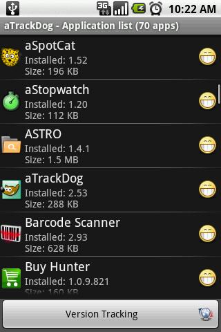 aTrackDog – track new version Android Tools