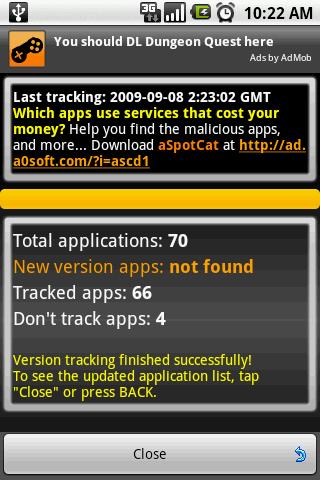 aTrackDog – track new version Android Tools