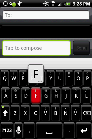 Red Better Keyboard HD Android Themes