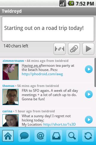 twidroid for twitter