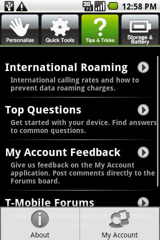 T-Mobile My Account Android Tools