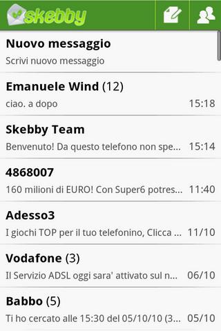 Skebby Free SMS Android Social