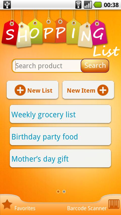 BuyCode Shopping List