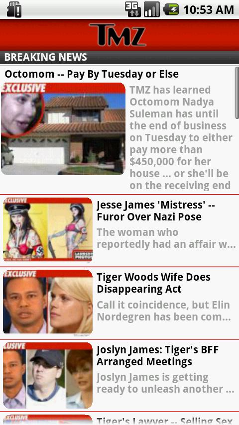 TMZ Android Entertainment