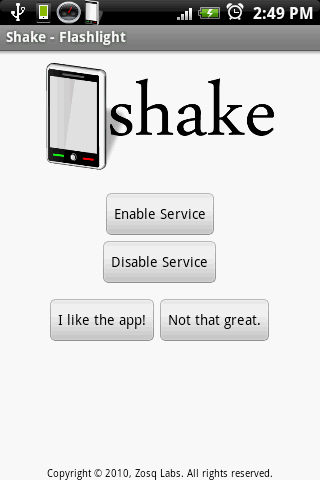 Shake – Flashlight Android Tools