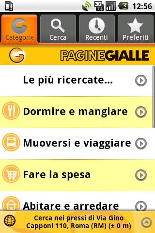 PagineGialle Mobile Android Lifestyle