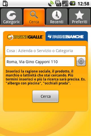 PagineGialle Mobile Android Lifestyle