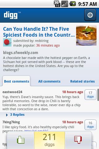 Digg Android News & Weather