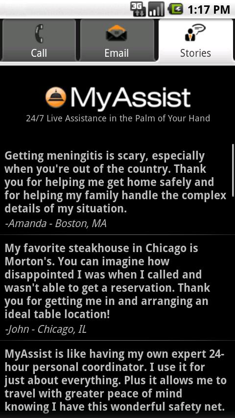 MyAssist Android Travel
