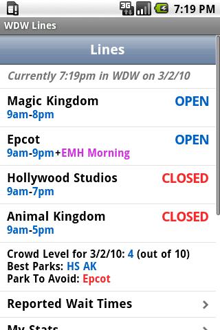 Disney World Lines Android Travel & Local
