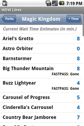Disney World Lines Android Travel & Local
