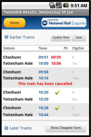 Rail Planner Live Android Travel & Local