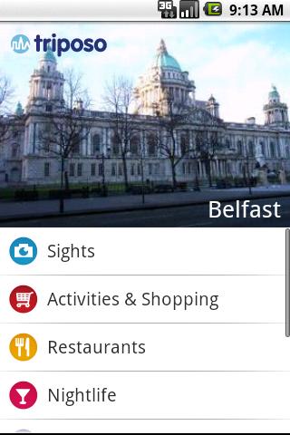 Belfast Travel Guide Android Travel & Local