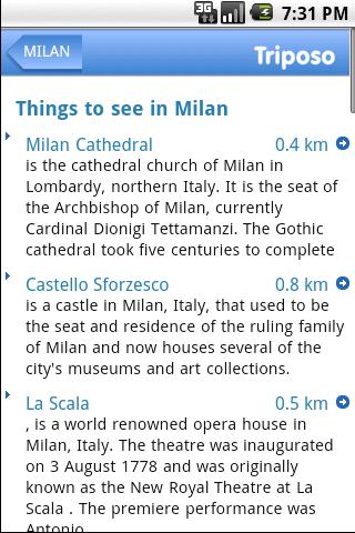 Milan Travel Guide by Triposo Android Travel