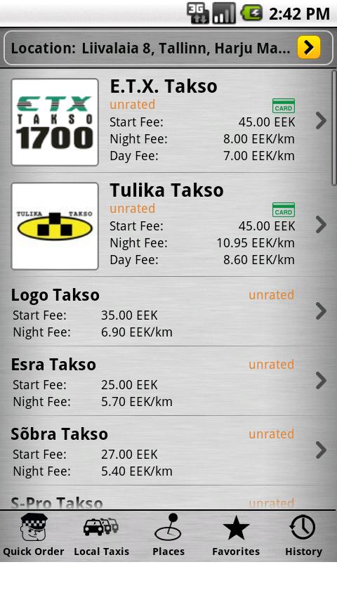 TaxiPal Android Travel