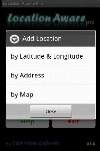Location Aware Lite Android Travel