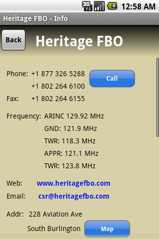 Heritage Aviation Android Travel