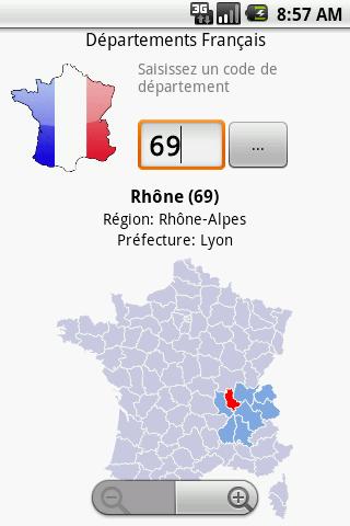 French Departments Android Reference