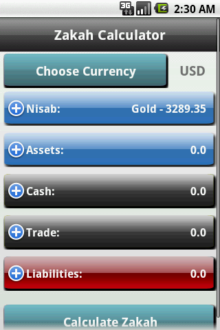 Zakah Calculator Android Reference