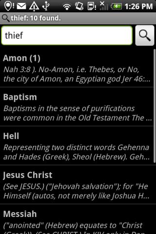 Mega Bible Dictionary Android Reference