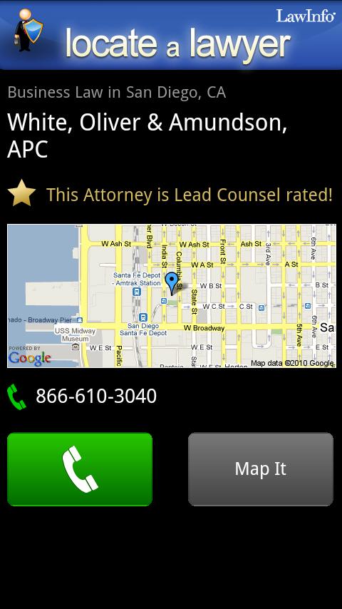 Locate a Lawyer Android Reference