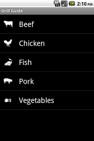 Grill Guide Android Reference