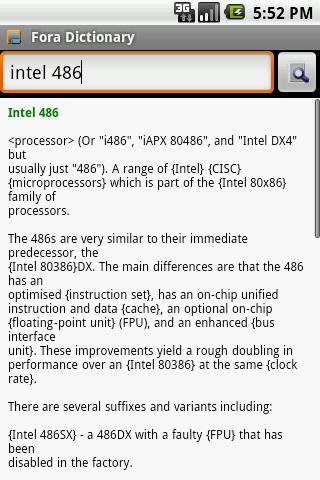 Computing Dictionary Package Android Reference