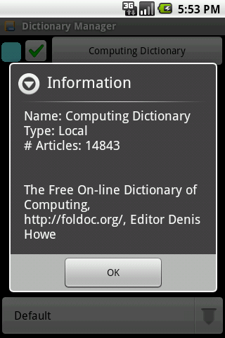 Computing Dictionary Package Android Reference