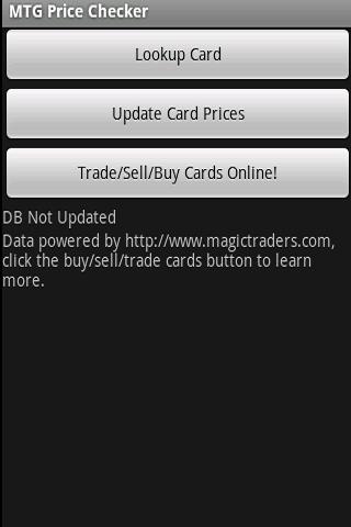 MTG Price Checker Android Reference
